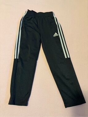 adidas Black Joggers with White Three-Stripe Detail